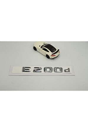 Mercedes Benz E200d Bagaj Krom Metal 3m 3d Yazı Logo