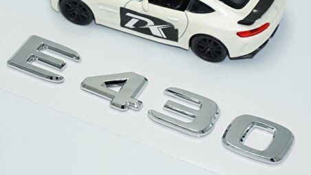 DK Tuning E430 Bagaj Krom ABS 3M 3D Yazı Logo Benz İle Uyumlu