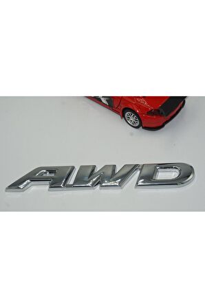 DK AWD All Wheel Drive Bagaj Krom Metal 3M 3D Yazı Logo