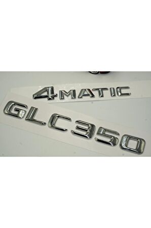 Benz Glc 350 4matic Bagaj Krom Metal 3m 3d Yazı Logo