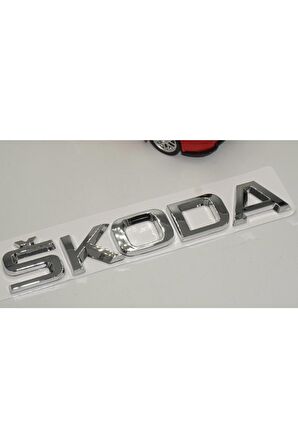 Skoda Bagaj Krom Abs Orjinal 3m 3d Yazı Logo Amblem