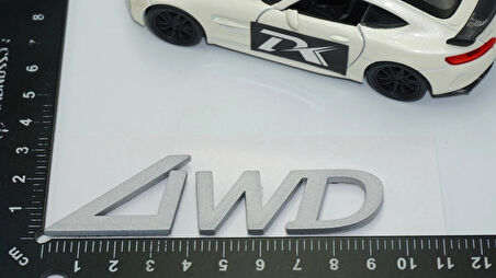 DK Tuning 4WD Bagaj 3M Gri ABS Yazı Logo Hyundai İle Uyumlu