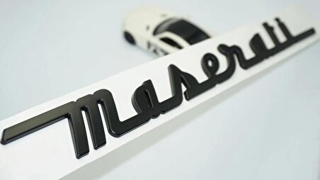DK Tuning Maserati Bagaj Kapağı Siyah ABS 3M 3D Yazı Logo Amblem