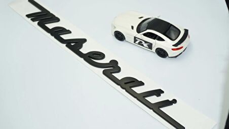 DK Tuning Maserati Bagaj Kapağı Siyah ABS 3M 3D Yazı Logo Amblem