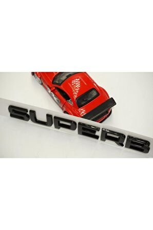 Skoda Superb Bagaj Parlak Siyah Abs 3m 3d Yazı Logo Amblem Orjinal Ürün