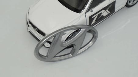 DK Tuning Hyundai Direksiyon Göbeği 5,5 Cm Gümüş Logo Oem Ürün