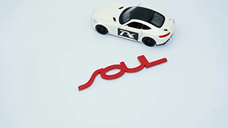 DK Tuning Soul Bagaj Kırmızı ABS 3M 3D Yazı Logo Kia İle Uyumlu