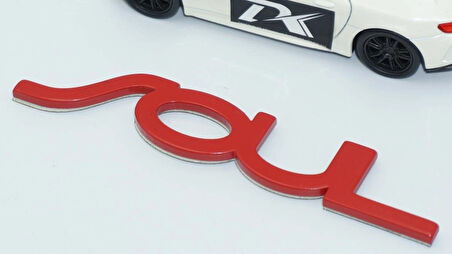 DK Tuning Soul Bagaj Kırmızı ABS 3M 3D Yazı Logo Kia İle Uyumlu