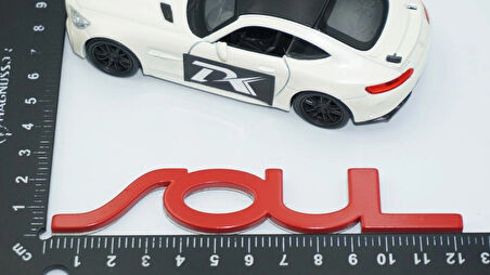 DK Tuning Soul Bagaj Kırmızı ABS 3M 3D Yazı Logo Kia İle Uyumlu