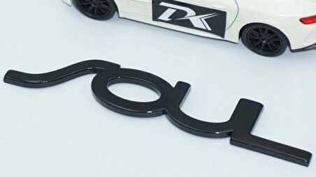 DK Tuning Soul Bagaj Siyah ABS 3M 3D Yazı Logo Kia İle Uyumlu