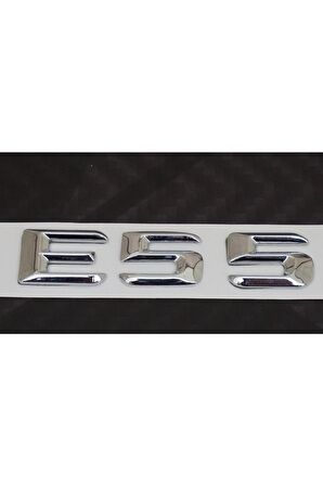 E55 Bagaj Krom Metal 3m 3d Yazı Logo