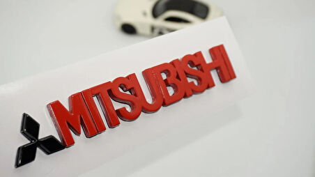 DK Tuning Mitsubishi Bagaj Siyah Kırmızı Logo Arma