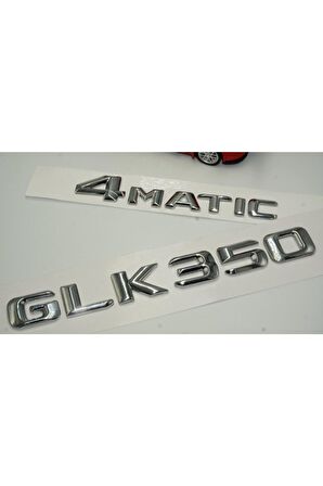 Benz Glk 350 4matic Bagaj Krom Metal 3m 3d Yazı Logo