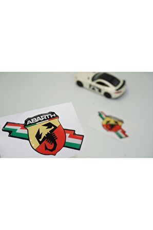 Fiat Abarth Thunder Logo Çamurluk Yanı Damla Desen 3M 3D Amblem Seti