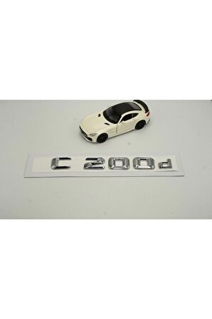 Mercedes Benz C200d Bagaj Krom Metal 3m 3d Yazı Logo