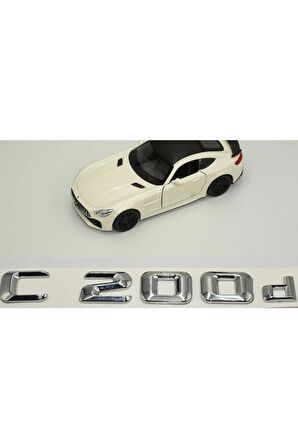 Mercedes Benz C200d Bagaj Krom Metal 3m 3d Yazı Logo