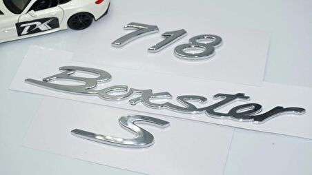 DK Tuning Porsche 718 Boxster S Bagaj 3M 3D ABS Yazı Logo Amblem Seti