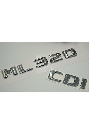 Benz Ml 320 Cdı Bagaj Krom Metal 3m 3d Yazı Logo