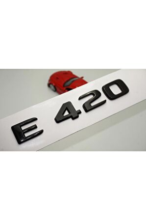 E 420 Bagaj Parlak Siyah Abs 3m 3d Yazı Logo