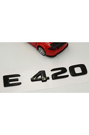 E 420 Bagaj Parlak Siyah Abs 3m 3d Yazı Logo