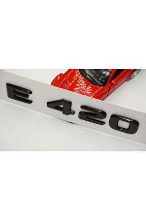 E 420 Bagaj Parlak Siyah Abs 3m 3d Yazı Logo
