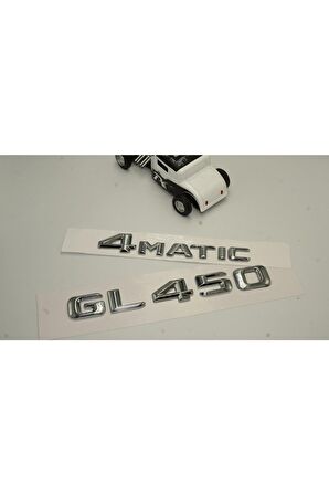 Benz Gl 450 4matic Bagaj Krom Metal 3m 3d Yazı Logo