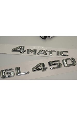 Benz Gl 450 4matic Bagaj Krom Metal 3m 3d Yazı Logo