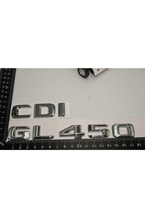 Benz Gl 450 Cdi Bagaj Krom Metal 3m 3d Yazı Logo