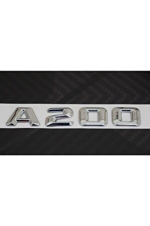 A200 Bagaj Krom Metal 3m 3d Yazı Logo