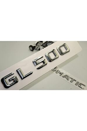 Benz Gl 500 4matic Bagaj Krom Metal 3m 3d Yazı Logo