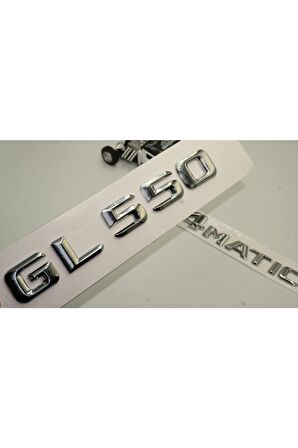 Benz Gl 550 4matic Bagaj Krom Metal 3m 3d Yazı Logo