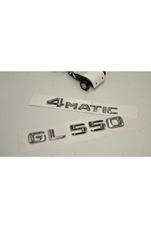 Benz Gl 550 4matic Bagaj Krom Metal 3m 3d Yazı Logo