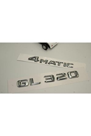 Benz Gl 320 4matic Bagaj Krom Metal 3m 3d Yazı Logo