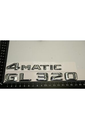 Benz Gl 320 4matic Bagaj Krom Metal 3m 3d Yazı Logo