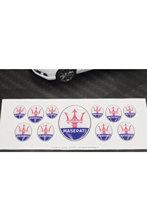 Maserati Logo 3m 3d Damla Silikon Torpido Bagaj Çamurluk Logo Amblem