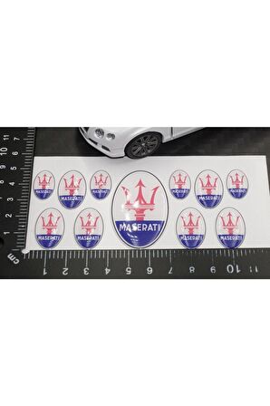 Maserati Logo 3m 3d Damla Silikon Torpido Bagaj Çamurluk Logo Amblem