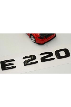 E 220 Bagaj Parlak Siyah Abs 3m 3d Yazı Logo