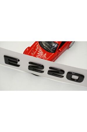 E 220 Bagaj Parlak Siyah Abs 3m 3d Yazı Logo