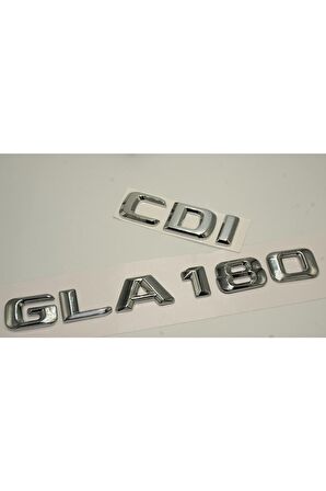 Benz Gla 180 Cdi Bagaj Krom Metal 3m 3d Yazı Logo