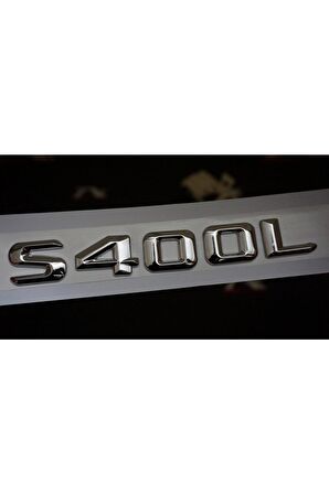 S400l Bagaj Krom Metal 3m 3d Yazı Logo