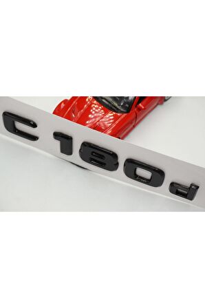 C 180d Bagaj Parlak Siyah Abs 3m 3d Yazı Logo