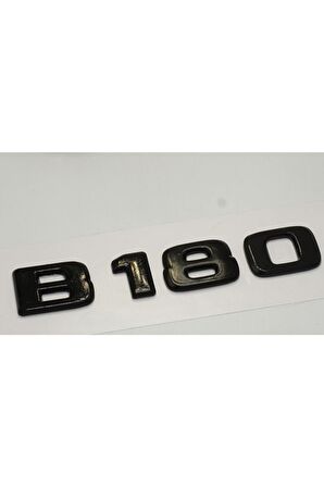B 180 Bagaj Parlak Siyah Abs 3m 3d Yazı Logo