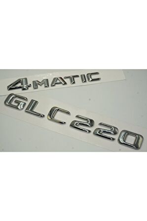 Benz Glc 220 4matic Bagaj Krom Metal 3m 3d Yazı Logo