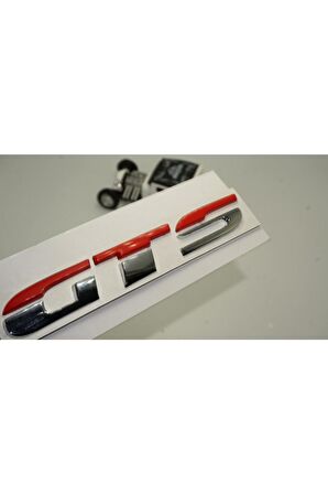 Volkswagen Scirocco Gts Bagaj Gümüş Kırmızı Metal 3m 3d Bagaj Yazı Logo