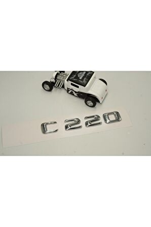 Benz C 220 Bagaj Krom Metal 3M 3D Yazı Logo