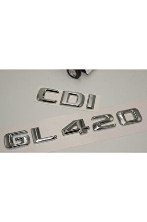 Benz Gl 420 Cdi Bagaj Krom Metal 3m 3d Yazı Logo