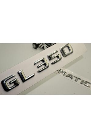 Benz Gl 350 4matic Bagaj Krom Metal 3m 3d Yazı Logo