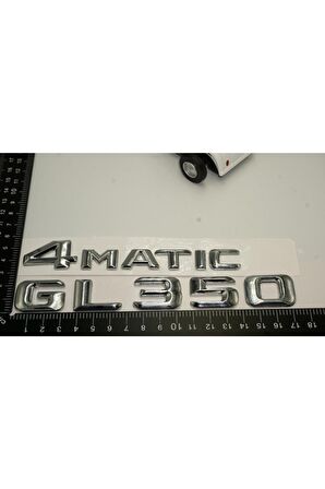 Benz Gl 350 4matic Bagaj Krom Metal 3m 3d Yazı Logo