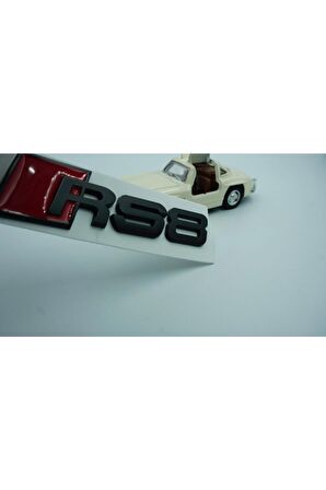 Audi Rs8 Uyumlu Bagaj Siyah Metal Yazı Logo