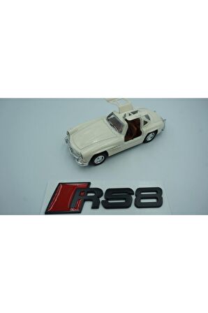 Audi Rs8 Uyumlu Bagaj Siyah Metal Yazı Logo